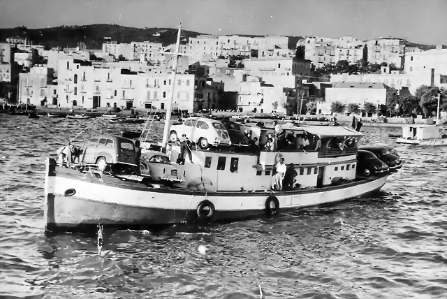 Pozzuoli -  Hafen, Motorschiff Procida umgebaut als F?hre nach Capri, 1958