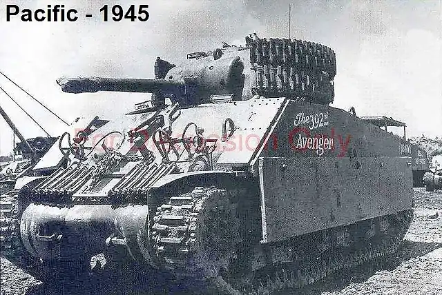 M4A3 Sherman (105mm) with deep wading kit