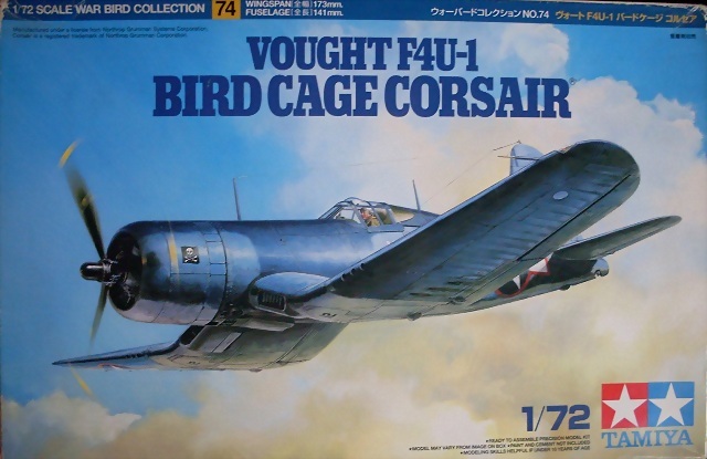Tamiya - F4U-1 Birdcage Corsair - 1-72 Tamiya - F4U-1 Birdcage Corsair - 1-72
