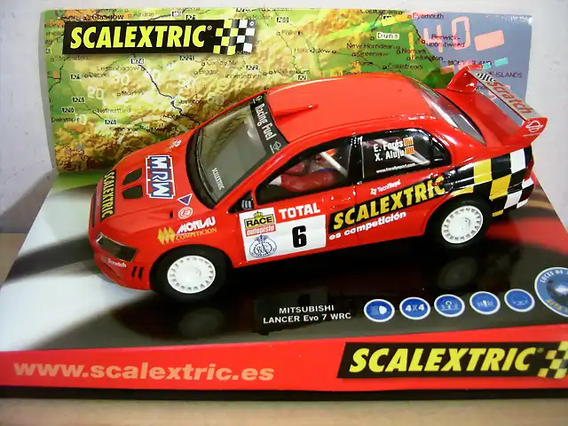 MITSUBISHI LANCER EVO VII SCALEXTRIC (TECNITOYS) Ref 6160