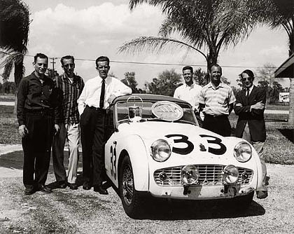 Triumph TR3 racing - blanc Triumph TR3 racing - blanc