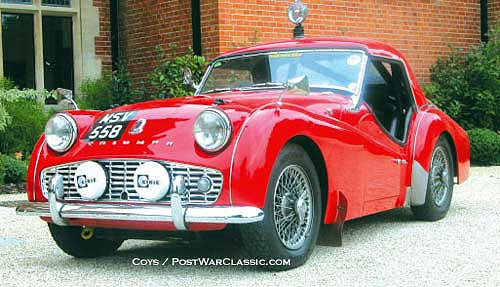 Triumph TR3 rally Triumph TR3 rally