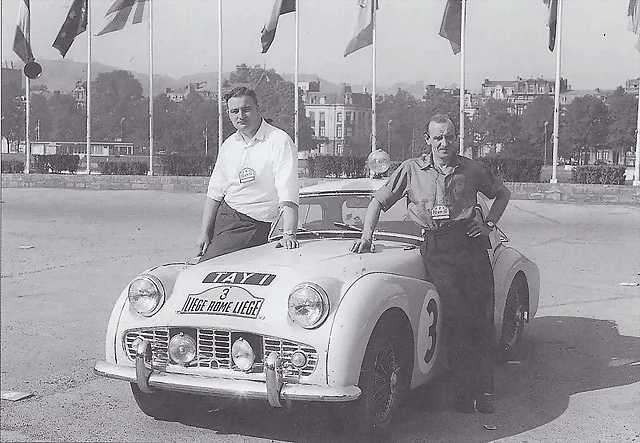 Triumph TR3A - Bennett & Corbishley - Liege Rome Triumph TR3A - Bennett & Corbishley - Liege Rome