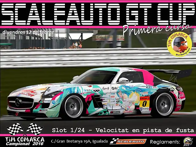 Cartell Scaleauto GT - Cursa 1