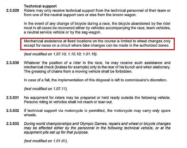 UCI code