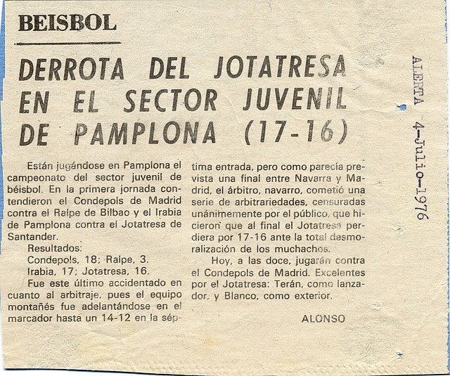 1976.07.04 Sector juvenil A 1976.07.04 Sector juvenil A