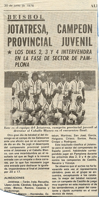 1976.06.30 Liga juvenil 1976.06.30 Liga juvenil