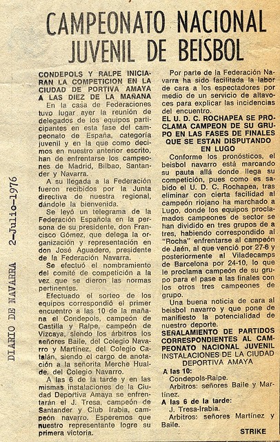 1976.07.02 Sector juvenil 1976.07.02 Sector juvenil