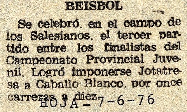 1976.06.07 Liga juvenil 1976.06.07 Liga juvenil