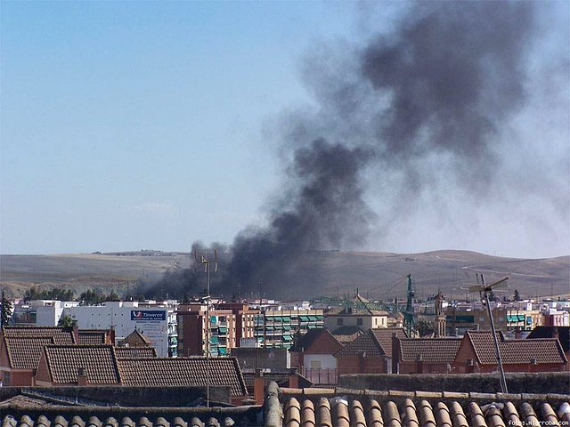 Incendio en Avda Barcelona