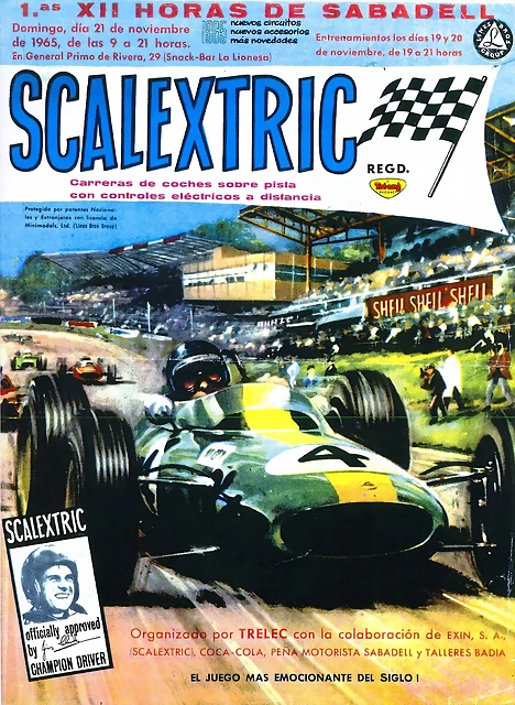 Poster Scalextric 1a Carrera 1965 Poster Scalextric 1a Carrera 1965