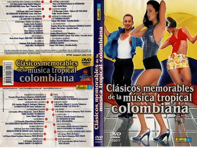 Clasicos - Memorables De La Musica Tropical Colombiana - Caratula DVD