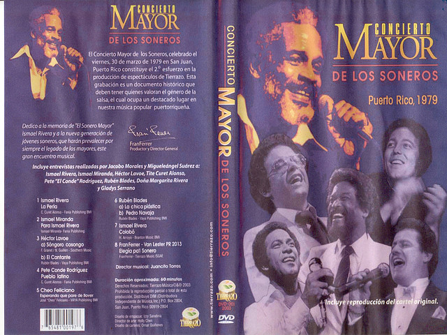 Concierto Mayor De Los Soneros - Caratula DVd