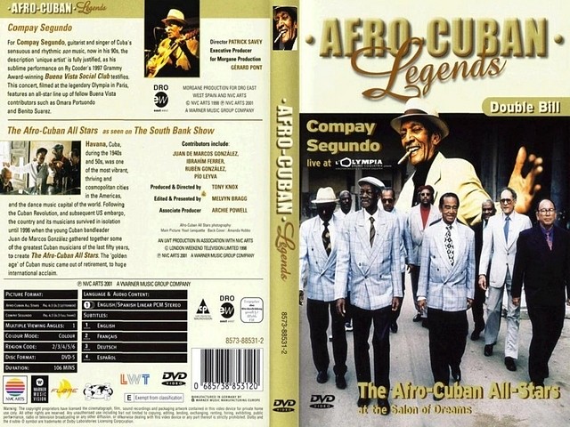 Compay Segundo - Afro Cuban Legends - Caratula DVD