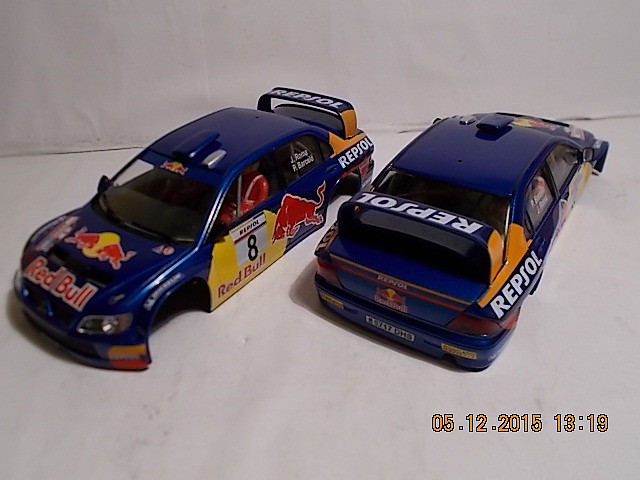 CARROCERIA MISUBISHI LANCER RED BULL 3 Y 4