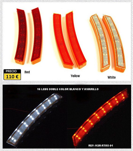 intermitente lateral  con led 2 way2.KSR-RTAX-01.Hi-motors