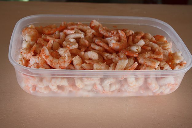 Gambas cocidas