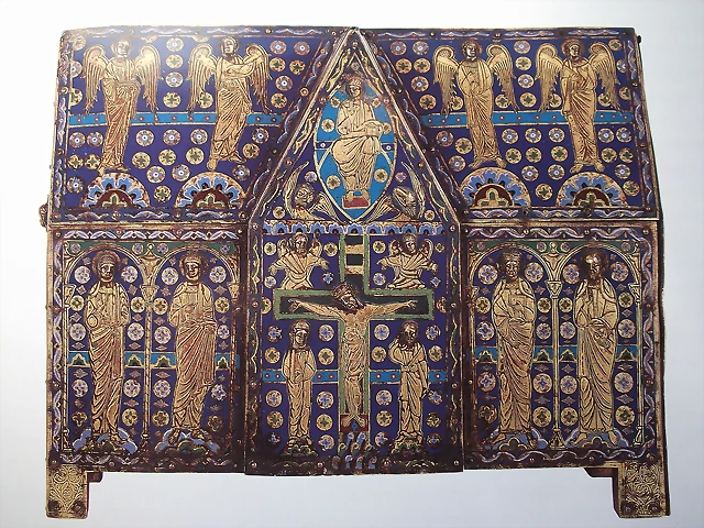arqueta relicario,1185-1195, Limoges. Museo de la Colegiata de San Isidoro de Le?n arqueta relicario,1185-1195, Limoges. Museo de la Colegiata de San Isidoro de Le?n