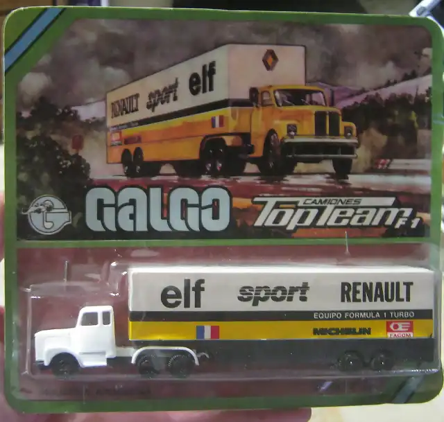 scania chico Team Renault blanco blister