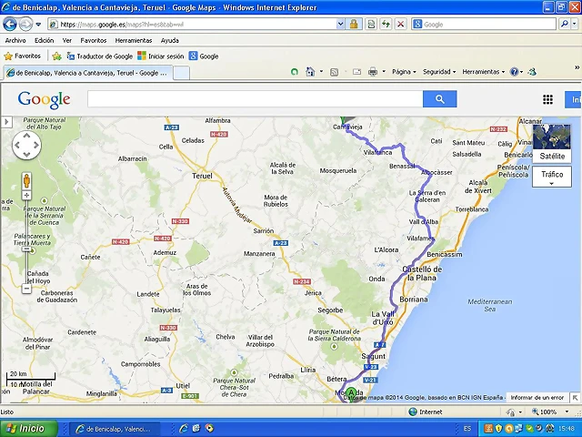 mapa ruta cantavieja mapa ruta cantavieja