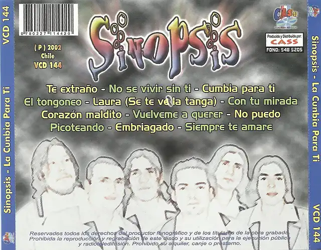 Sinopsis - La Cumbia Para Ti (2002) Trasera