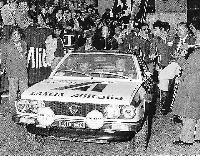 Rallye Monte-Carlo 1975 - Amilcare Ballestrieri Piero Sodano - Lancia Beta Coupe