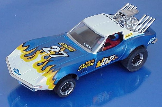 CHEVROLET CORVETTE N 27 AZUL VINTAGE 03 SCX