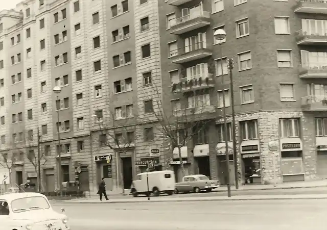 Barcelona Av. Josep Tarradellas - c. Enten?a 1966