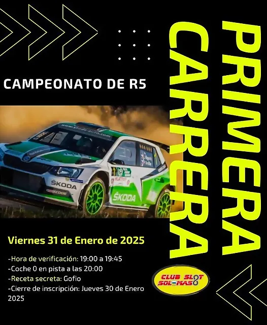 CARTEL 1 CARRERA DE R5