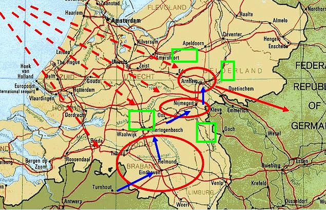 Mapa MarketGarden