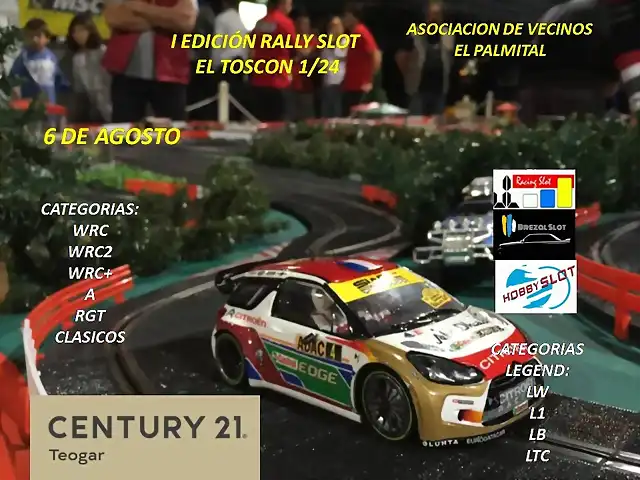 CARTEL RALLY SLOT 124 EL TOSCON