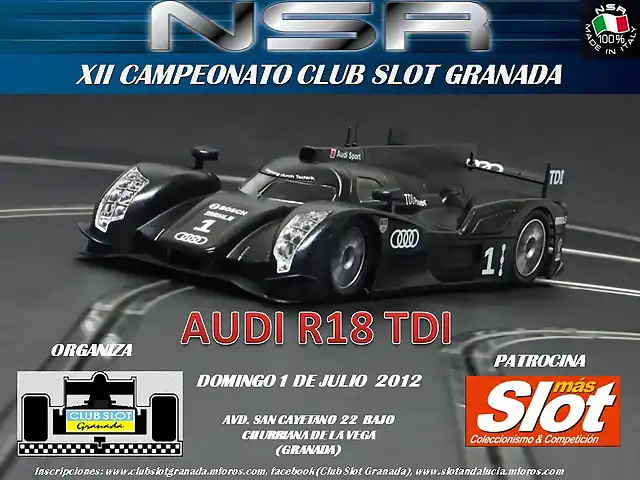 CARTELES CAMPEONATO CLUB SLOT GRANADA