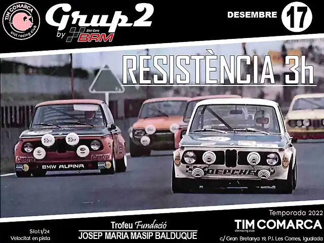 Cartell Grup 2 by BRM - resistncia 3h