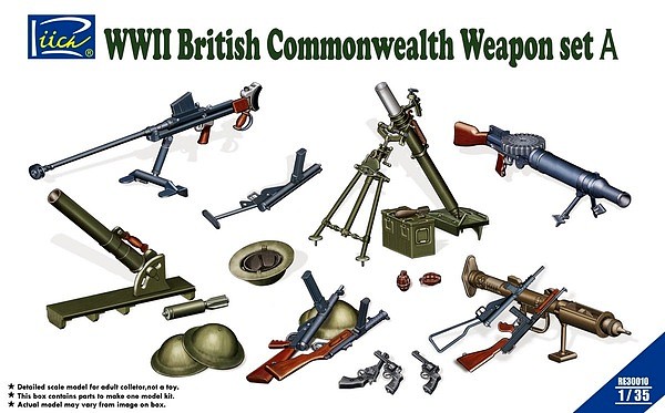 Riich - WW2 British & Commonwealth Weapon Set A - 1-35