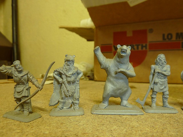 Bardo el arquero, Beornida, Beorn en forma de oso y Beorn en forma humana