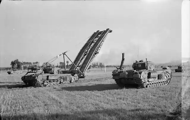 Churchill AVRE with Small Box Girder Bridge and Churchill Crocodile