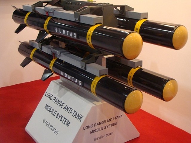 Umtas Long Range Antitank Missile - 1( 175 cm L x 16 cm D)