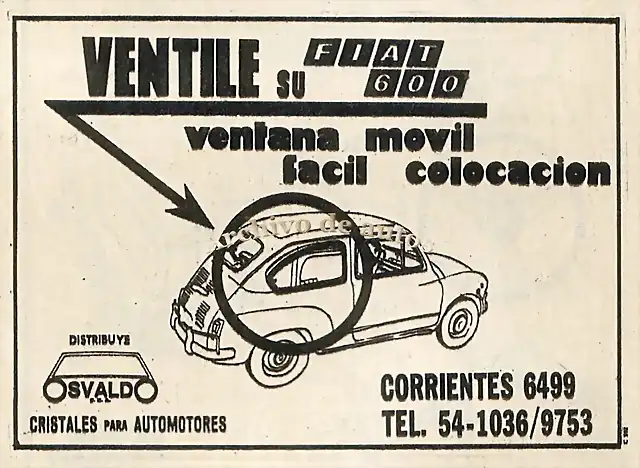 Ventanilla m?vil Fiat 600