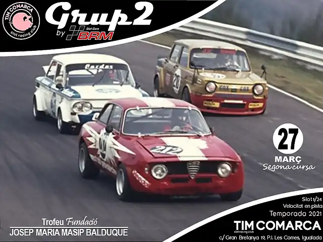 Cartell Grup 2 by BRM - cursa 2