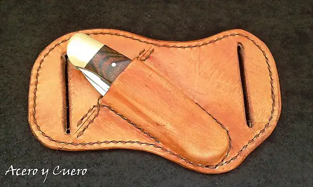 Leather pocket knife case113904