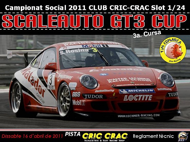 Cartell Cursa 3 Scaleauto GT3