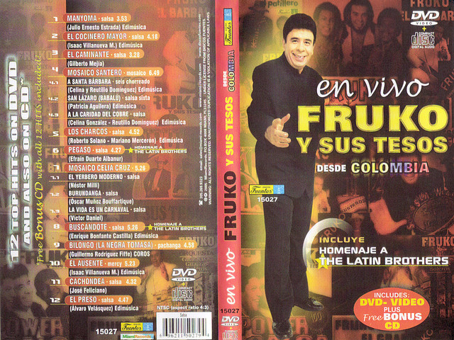 Fruco y Sus Tesos - En Vivo Desde Colombia - Caratula DVD