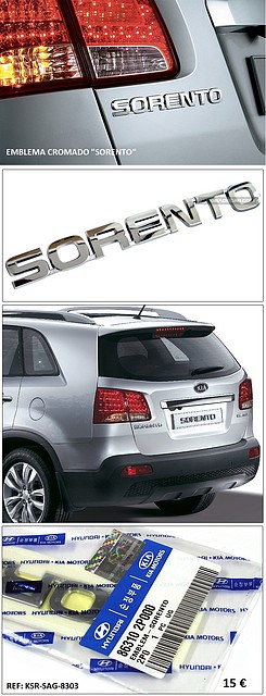 emblema sorento .KSR-SAG-8303.Upgradecar