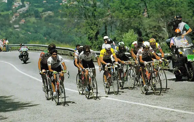 Perico-Tour1987-Alpe D'Huez-Roche-Lejarreta-Fignon-Alcala-Bernard-Hampsteen-Herrera