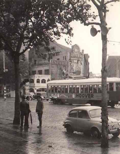 Barcelona - Avenida del Paralelo, Teatro Espanol, 1962