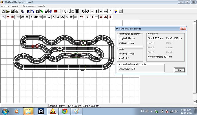 pista para subir a slot