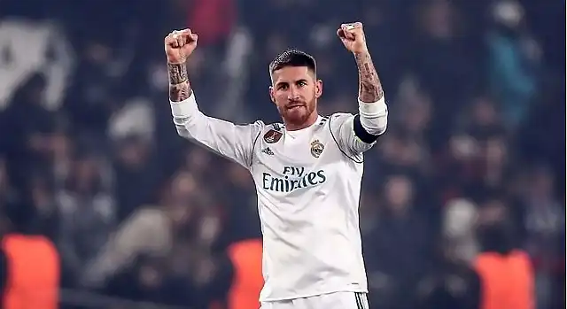 Sergio-Ramos-2018-Celebra-pase-PSG-EFE