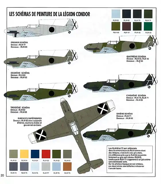 esquemas del 109 Legion Condor