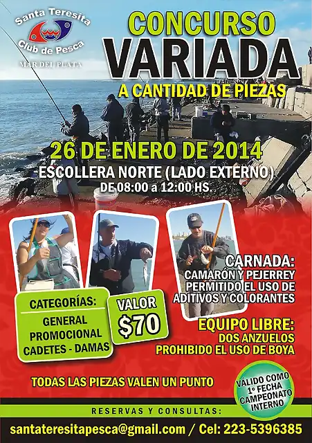 club de pesca santa teresita afi CANT DE PIEZAS 2014