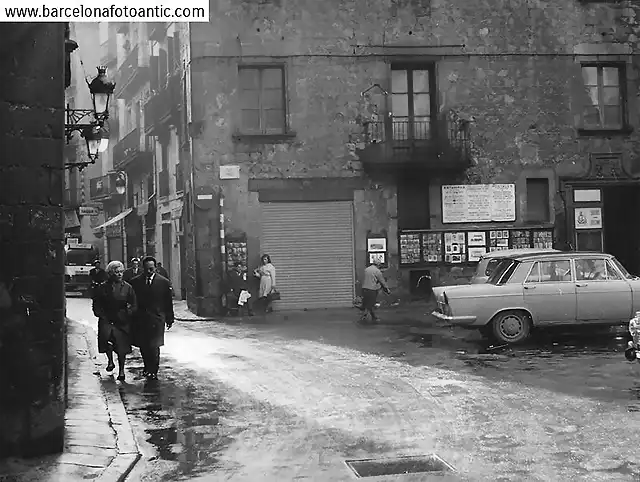 Barcelona pl. del Pi 1964